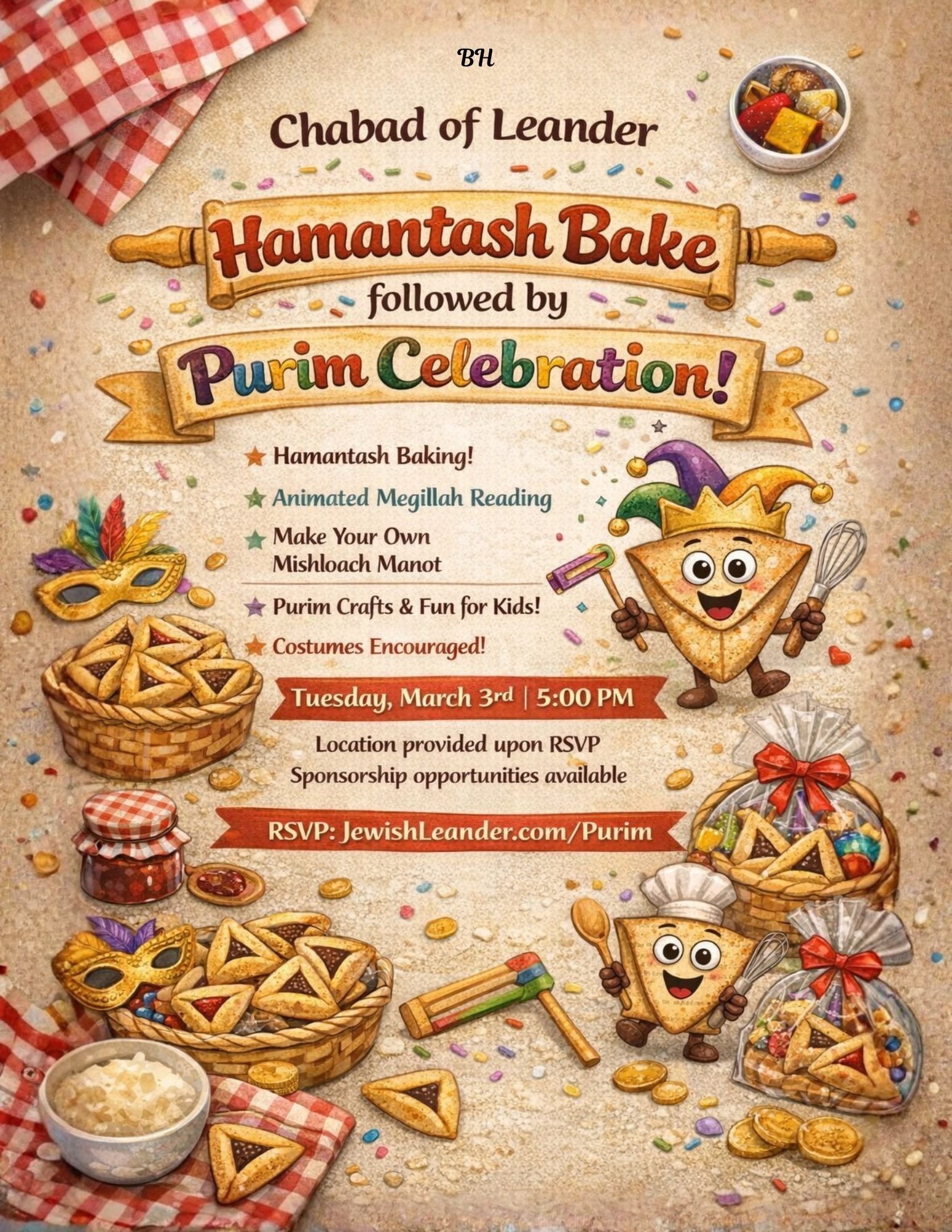 Hamantash Bake & Purim Celebration