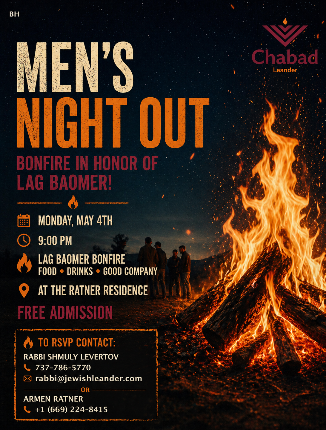 Men's Night Out — Lag BaOmer BBQ